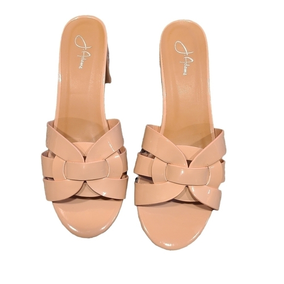 J Adam's Block Heel Nori Open-front Mule Shoes, Size 8 - Picture 4 of 13